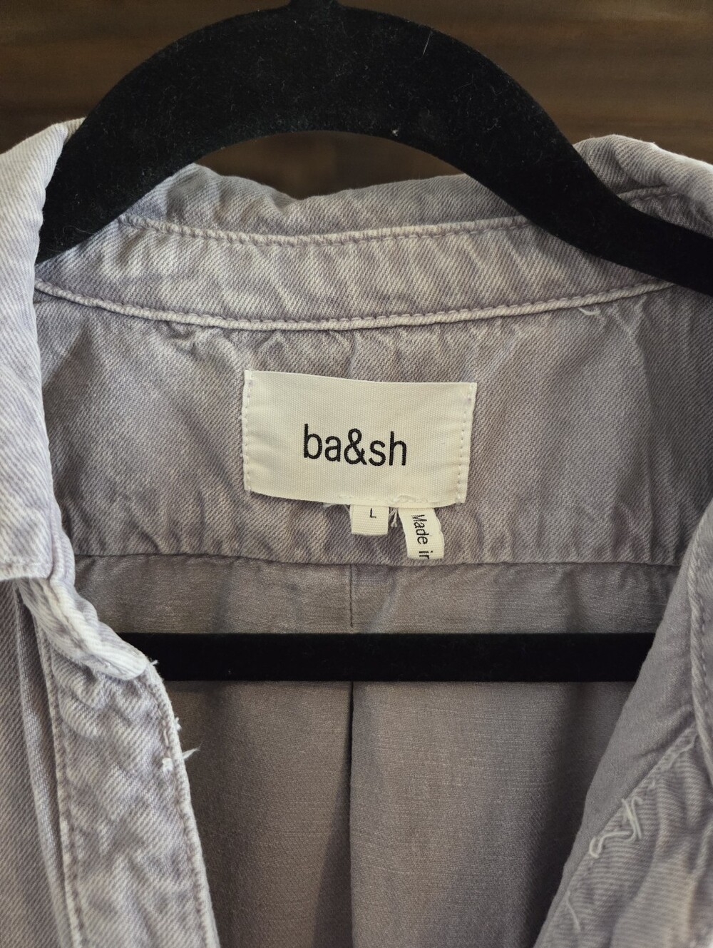 ba&sh Faded Lavender Utility Jumpsuit - Picture 3 of 3